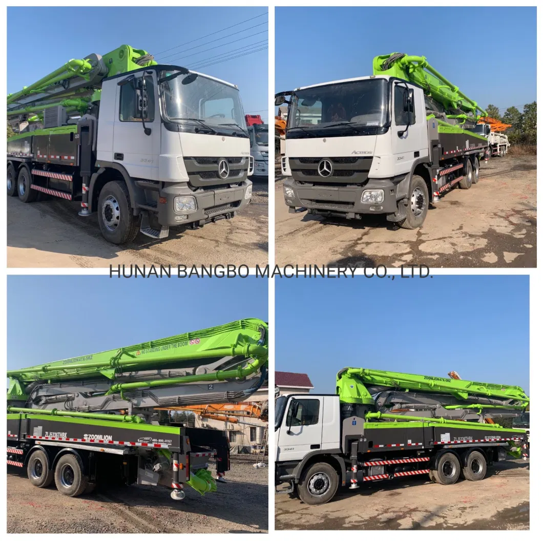 Construction Machinery 2012 Year Zoomlion 47m Beton Pump Concrete Pumping Used Concrete Pump Truck